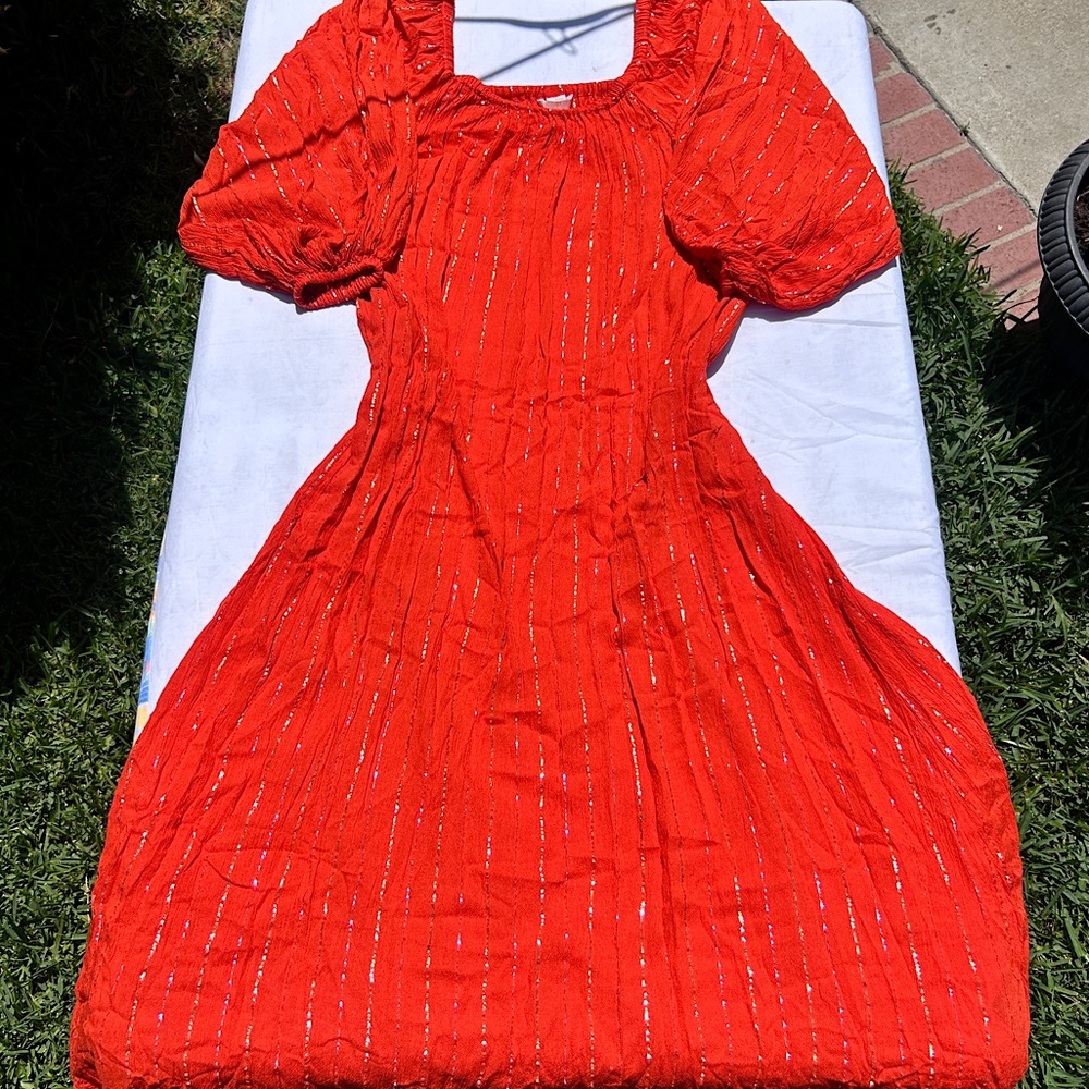 ORANGE SUMMER DRESS